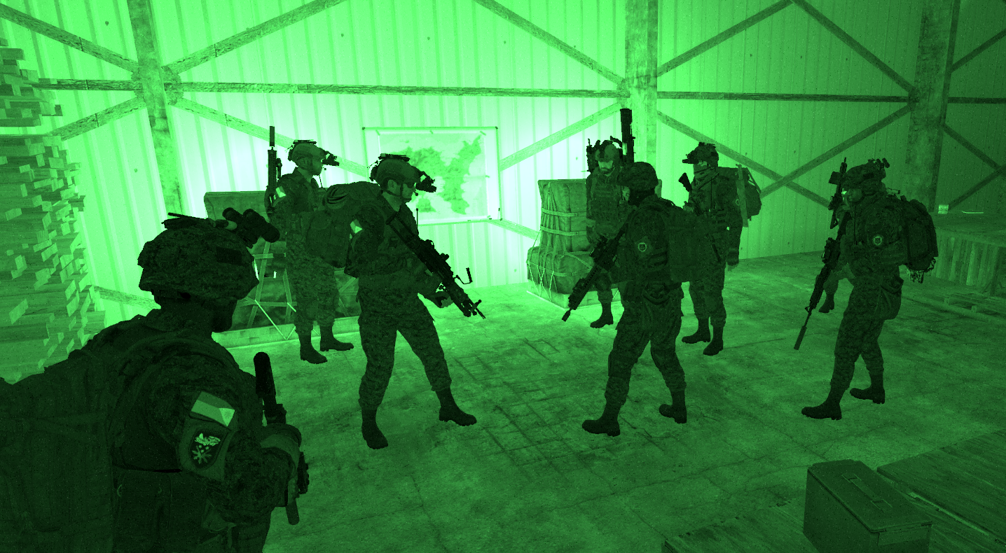 Night field training exercise still