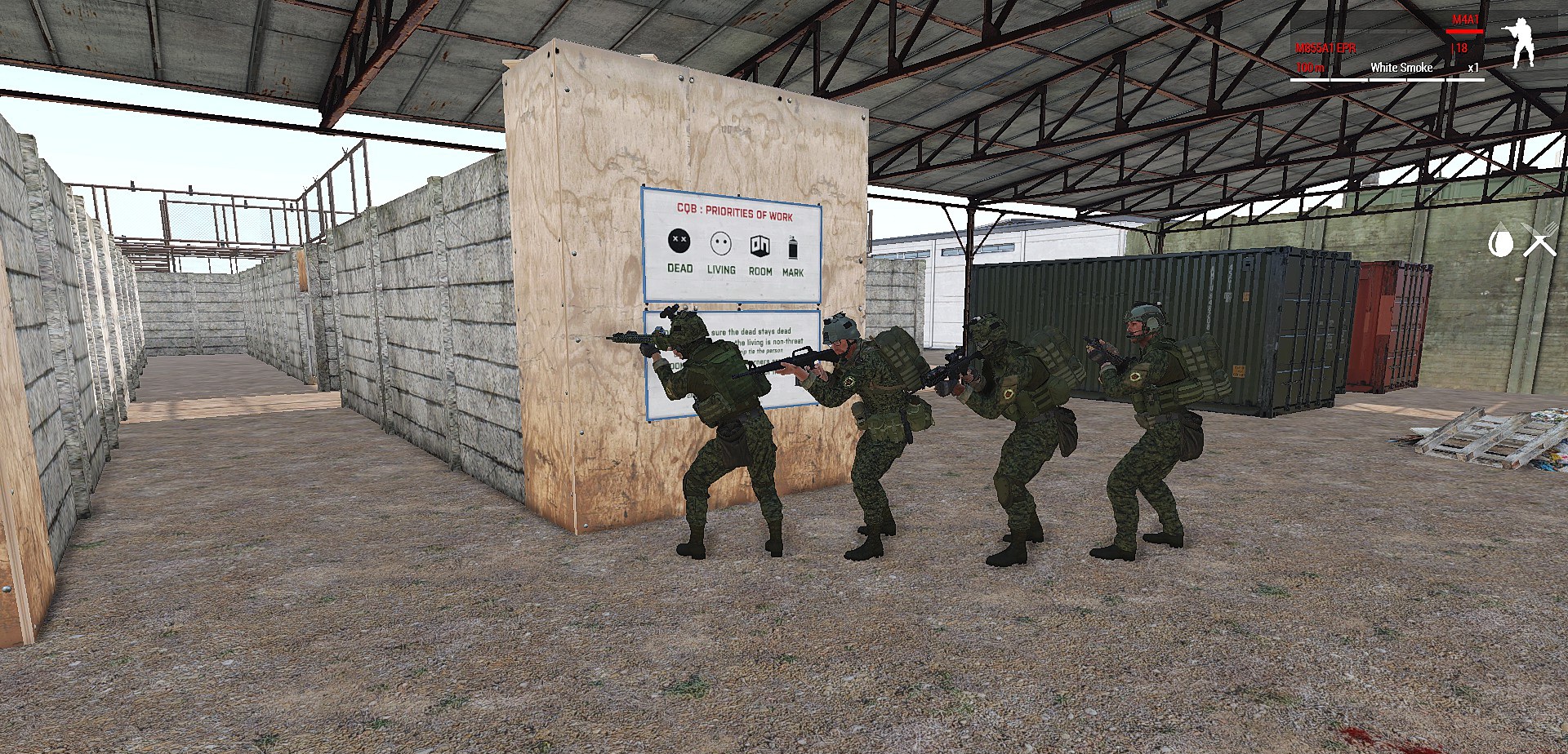 Close-quarters battle training still